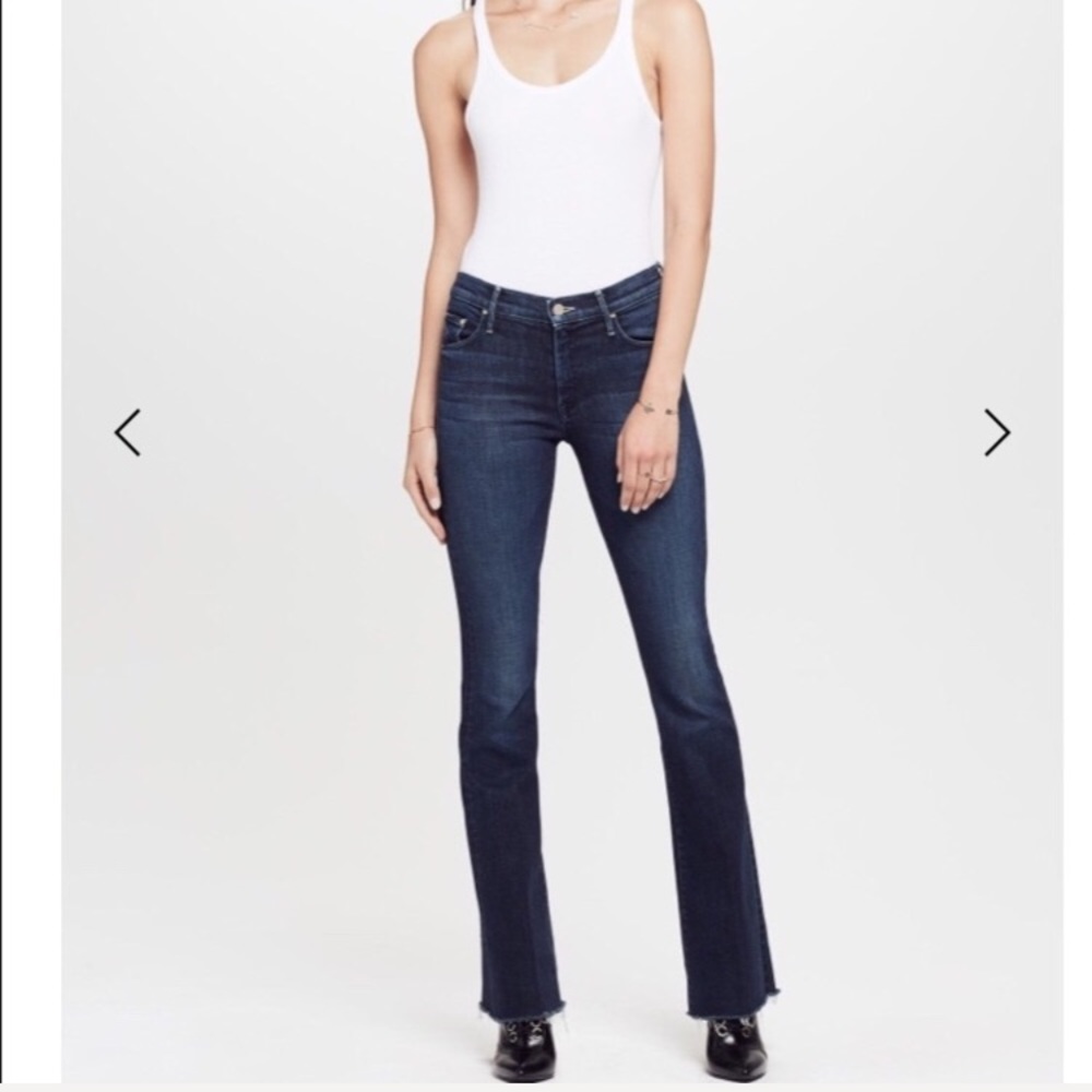 MOTHER weekender frays jeans 26